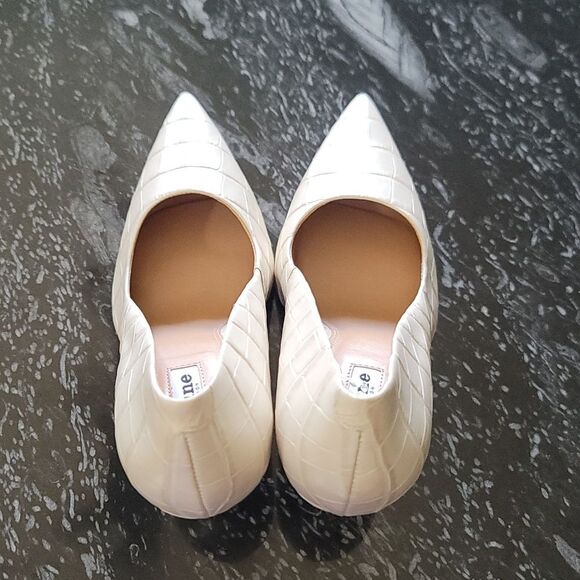 BRAND NEW BENTON VILLE CROCODILE EMBOSSED LEATHER PIN HEEL DRESS PUMPS - Picture 5 of 16